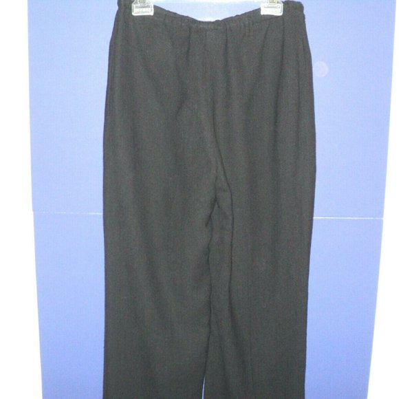 Jaeger Casual Pants Black Size 10 Drawstring - Picture 4 of 5